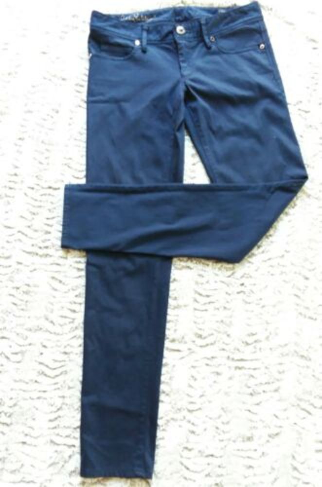 Lilly Pulitzer Worth Skinny Navy Blue Sateen Pants - Picture 3 of 8